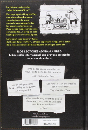 Diario De Greg 10: Vieja Escuela, De Jeff Kinney. Editorial Rba Molino, Tapa Dura En Español, 2015
