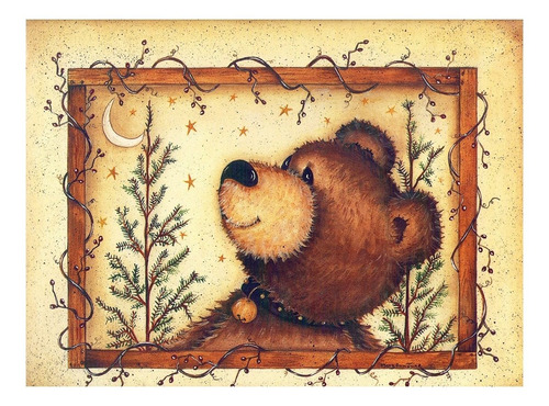 Imagen 2 de 3 de Decoupage Láminas Set Ositos Country