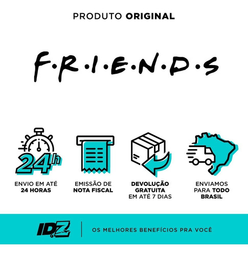Imagem 7 de 9 de Pantufa Chinelo Friends Solado Borracha - Warner Original