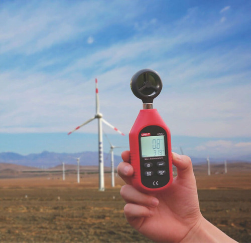 Unidade Ut363 Mini Anemômetro Digital de Velocidade e Temperatura