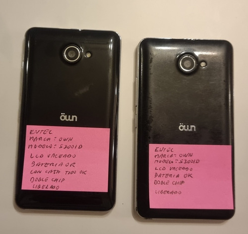 Vendo 2 Celular Own De Entel Modelo 53001d Lcd Vaceados. (Usado)