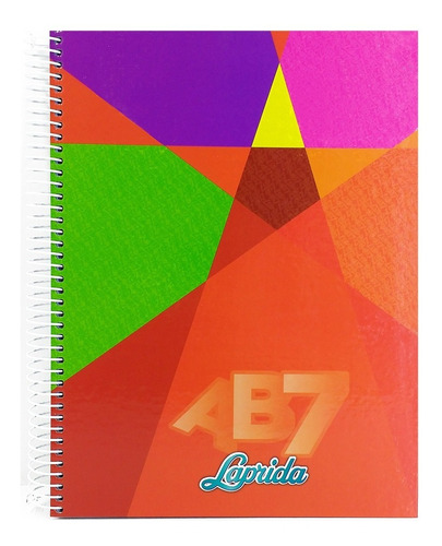 Cuaderno Laprida Ab7 21/27 Con Espiral X 100 Hojas Rayado