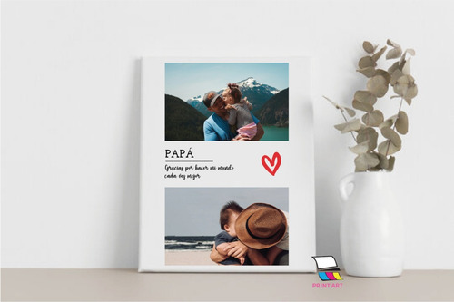 Imagen 5 de 5 de Cuadro Lienzo Personalizado 20x30cm Regalos Especiales