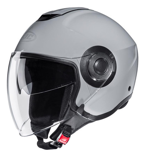 Casco Moto Hjc Semi Jet I40 Sólido N Grey