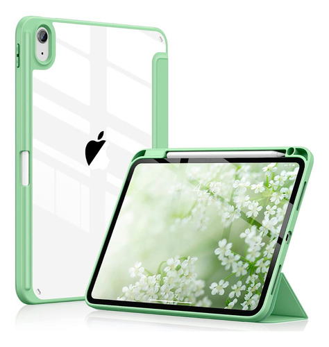 Funda Case Protector @ iPad 10ma Gen 10.9 Verde Claro C/tra