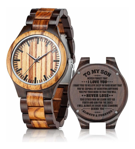 Relojes De Madera Grabados Personalizados  Relojes De Madera