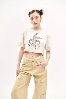 Remera Disney Thumper M. De Algodón Mujer 47 Street