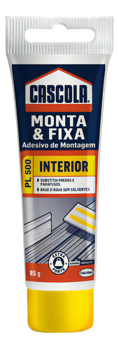 Cola Adesiva Montagem Cascola Monta E Fixa P/ Interior 85gr