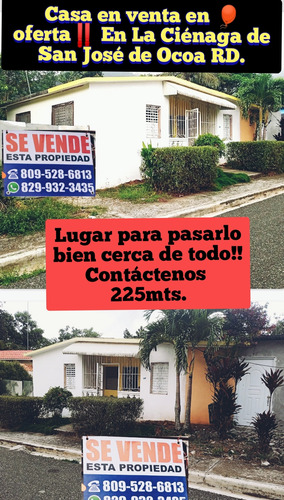 Casa En La Ciénaga San José De Ocoa ,entorno Agradable