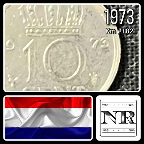 Holanda - 10 Cents - Año 1973 - Km #182 - Juliana