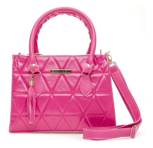 Bolsa Madri Bordada Cor Pink