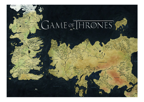 Puzzle Game Of Thrones Mapa - Vulcanita 1000 Pzs - Dgl Games