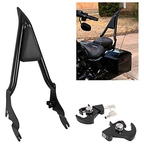 28  Detachable Rear Passenger Backrest Sissy Bar With P...