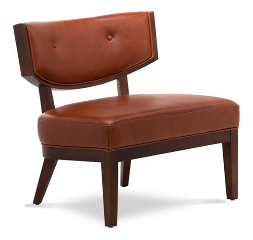 Rosen Silla A-550 Madera Cafe Cuero Terracota