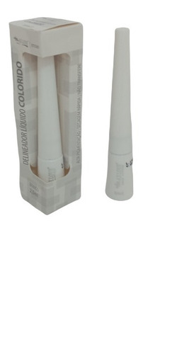 Imagem 3 de 4 de Delineador Liquido Colorido Branco Max Love Secagem Rapida