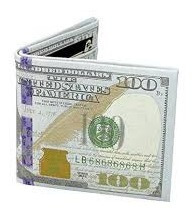 Billetera Diseño 100 Dolares X 5 Unidades