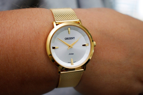 Relógio Orient Feminino Dourado - Fgss0140 S1kx