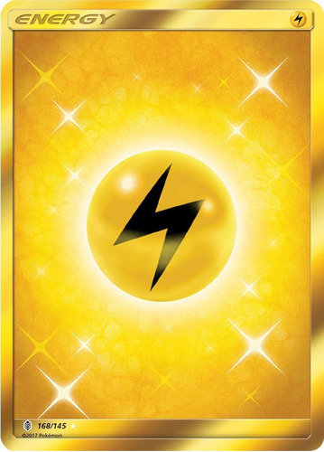 Cartas Pokemon Lightning Energy 168/145 Secret Gri