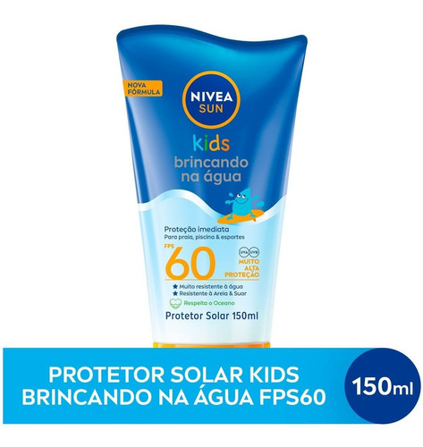 Protetor Solar Infantil Sun Kids Fps60 150ml Nivea