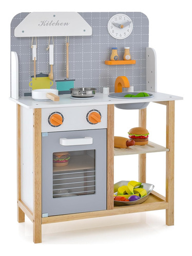 Honey Joy Kids Kitchen Playset, Toddler Wooden