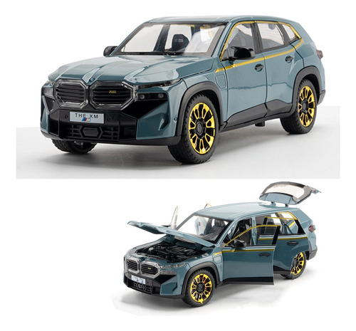 Bmw Xm Suv Lujo Miniatura Metal Coche Con Luz Y Sonido 1/24