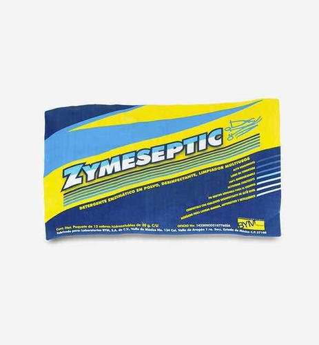Detergente Enzimático Zymeseptic Polvo Con 12 Sobres 20grs