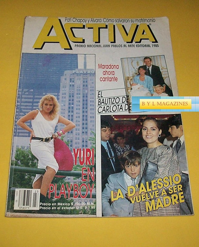 Yuri Revista Activa 1986 Lupita D'alessio Carlota De Monaco