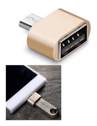 Imagen 6 de 7 de Adaptador Otg Micro Usb Macho A Usb 2.0 Hembra