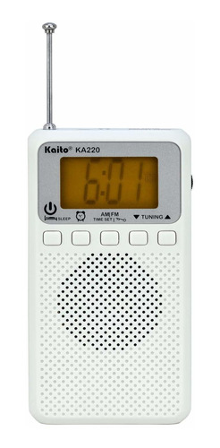 Kaito Ka220w Radio Am Fm Digital Bolsillo Despertador