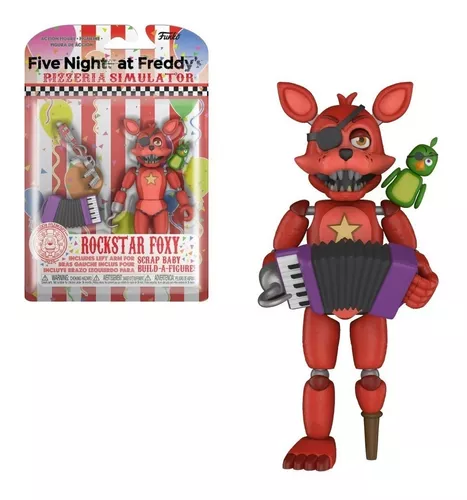 FNAF Plushies – Personagens completos (17,78 cm) – (Nightmare Foxy