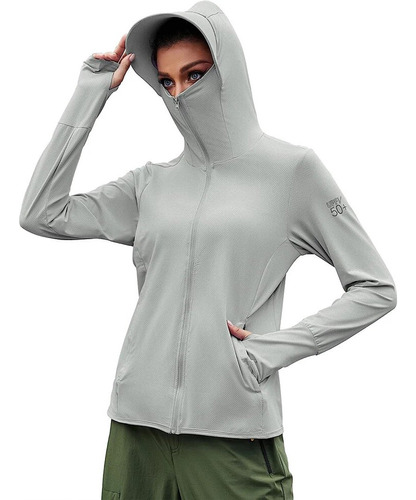 Chaqueta Solar Protection 50+ Long Trvlwego Para Mujer Spf C