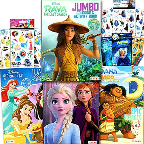 Disney Princess Juego De Libros Para Colorear Para Niños