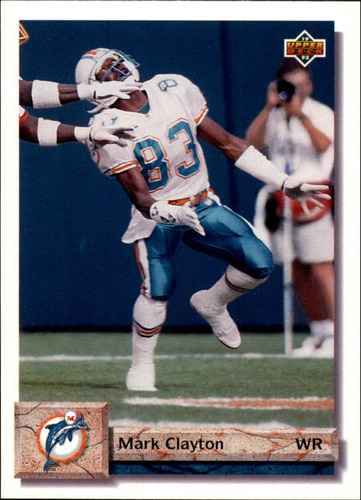 1992 Upper Deck #159 Mark Clayton Delfines De Miami 
