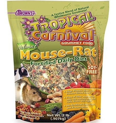 F.m. Brown's Tropical Carnival Natural Pet Mouse Y Comida
