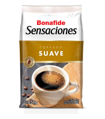 Cafe  Sensaciones Suav 250 Gr Bonafide Cafe Molidos