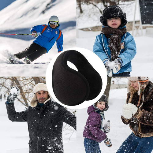 Orejeras Unisex De Vellón Ajustables Para Invierno Frío Color Diseño De La Tela
