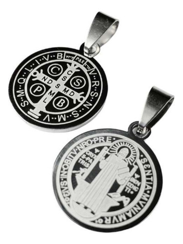 Pingente Metal Medalha São Bento Aprovada Vaticano 2cm