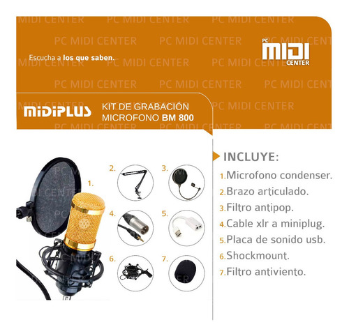 Microfono Condenser Bm800 Estudio Radio Stream Youtube