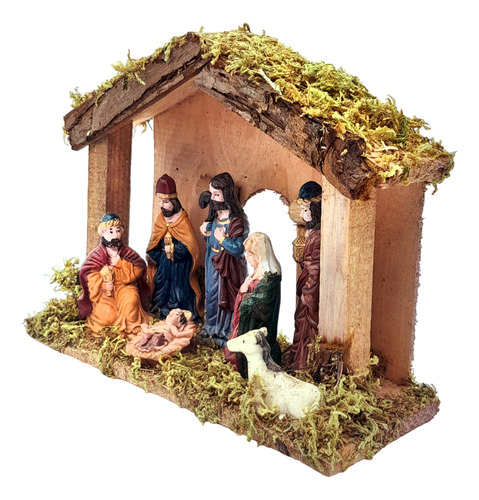 Pesebre Navideño X 7 Piezas 20cm Niño Jesús Navidad 13507