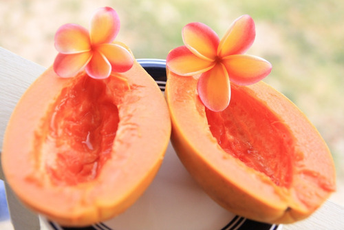 Papaya Con Flor