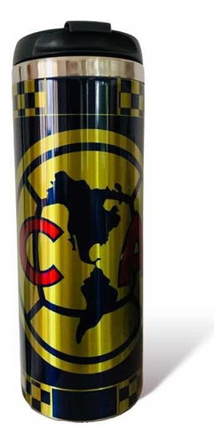 Termo De Club America Azul Personalizado Color Azul Marino