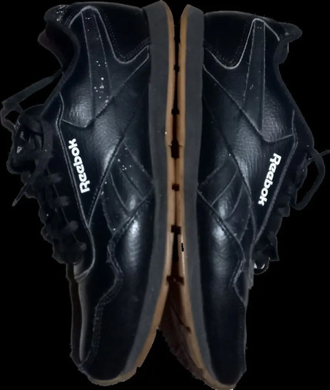 Zapatillas Reebok Negras Cuero Mujer | MercadoLibre 📦