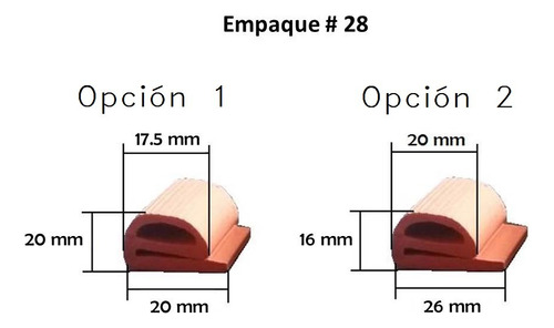 Empaque Para Puerta De Horno De Alta Temperatura 10 Metros (Usado)