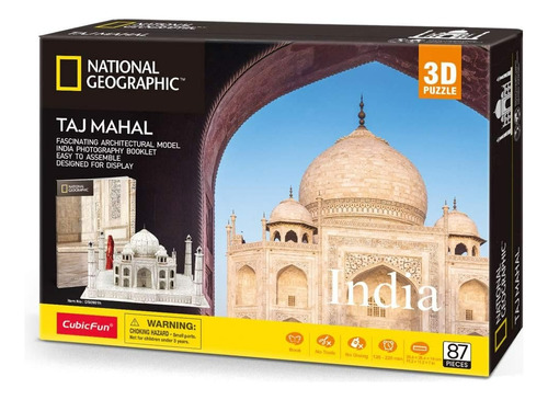 Rompecabezas 3d Cubicfun National Geographic Taj Mahal India