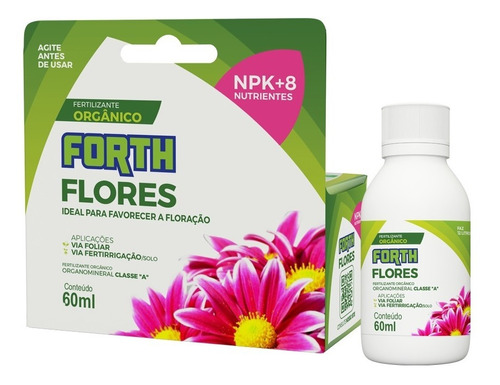 Fertilizante Adubo Orgânico Forth Flores Concentrado 60ml 