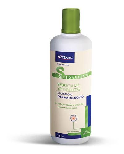 Sebocalm Spherulites Shampoo Virbac Para Cães E Gatos 250ml