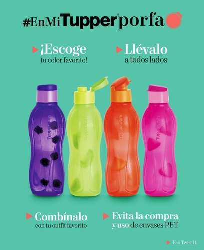 Botella Agua 1 Lt Tupperware