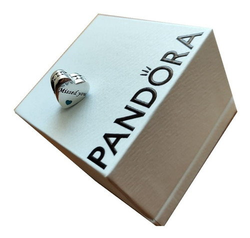 Pandora Charm Corazon Te Extraño +kit De Regalo Original