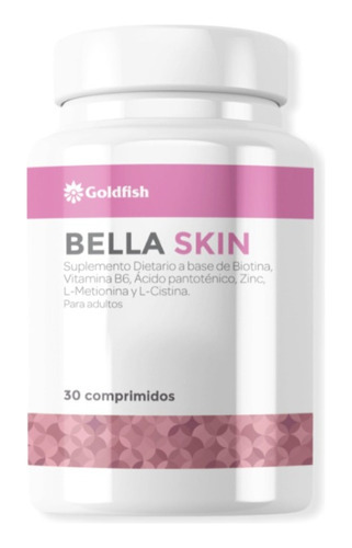 Bella Skin 30 Comprimidos Gold Fish- Fortalece Piel, Cabello Sabor Sin sabor