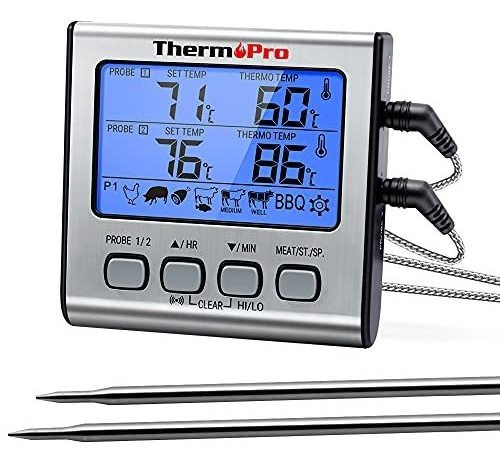 Thermopro Tp-17 Termometro Digital De Carne Para Cocinar Con